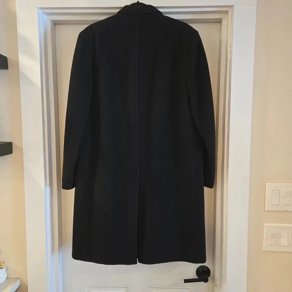 VTG 100% Cashmere USA Union Made Anderson Little Co. Coat Mens Size Large Black - Picture 2 of 13